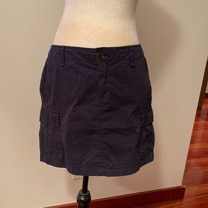 UNIQLO navy mini/cargo skirt, size 10